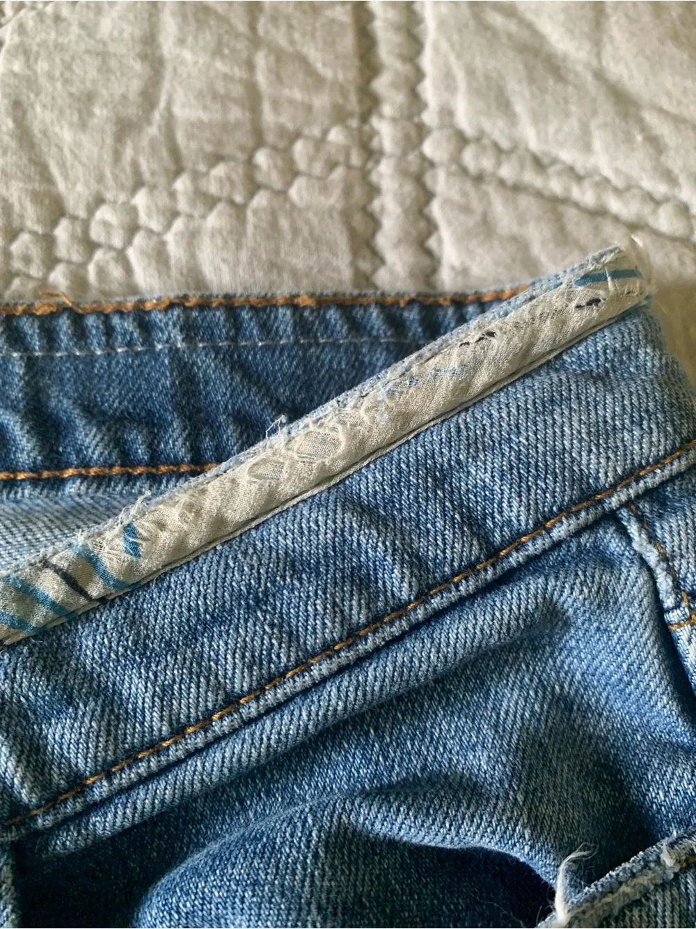Roberto Cavalli Blue Distressed Straight-Leg Jeans Size 42 (US 6)